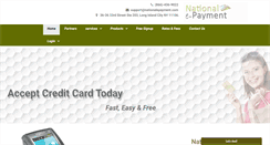 Desktop Screenshot of nationalepayment.com